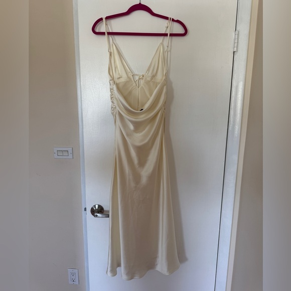 Zara satin effect cut out dress - Picture 7 of 8